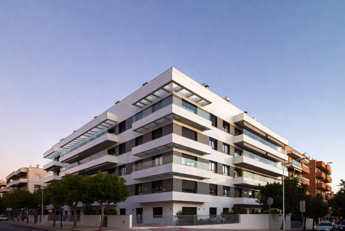 Edificación colectiva plurifamiliar de obra nueva